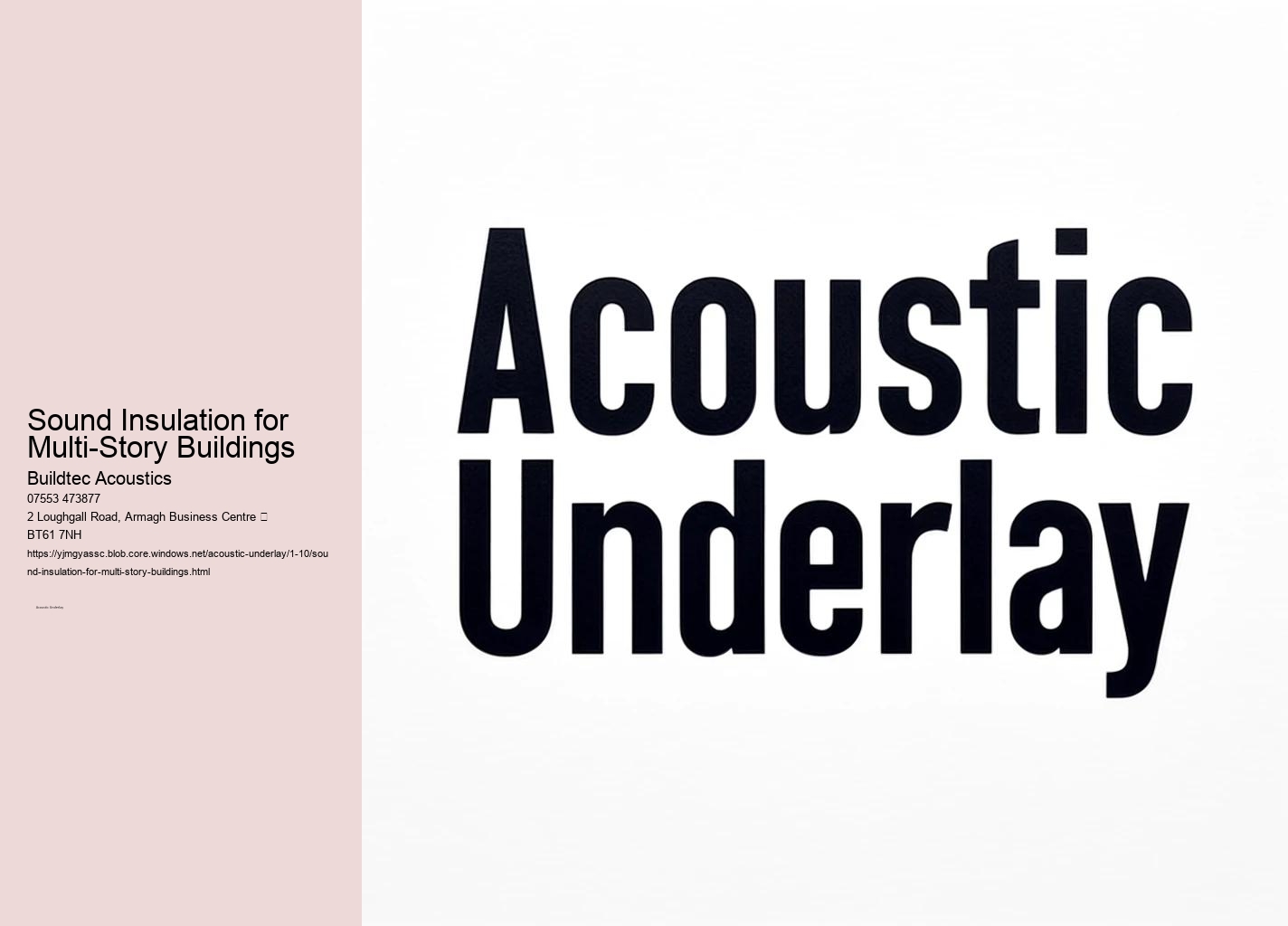 Frequently Asked Questions About Acoustic Underlays