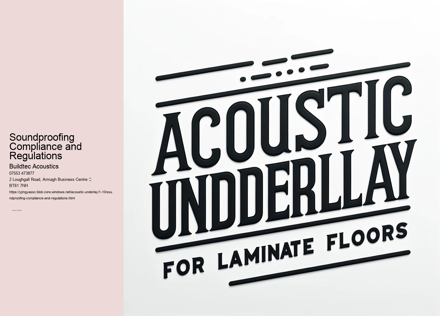 Choosing the Right Acoustic Underlay for Your Floor