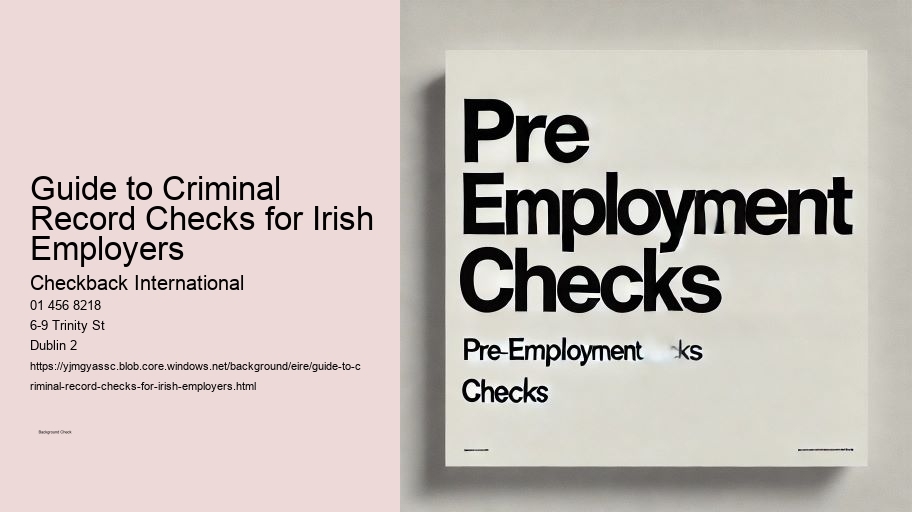 Guide to Criminal Record Checks for Irish Employers