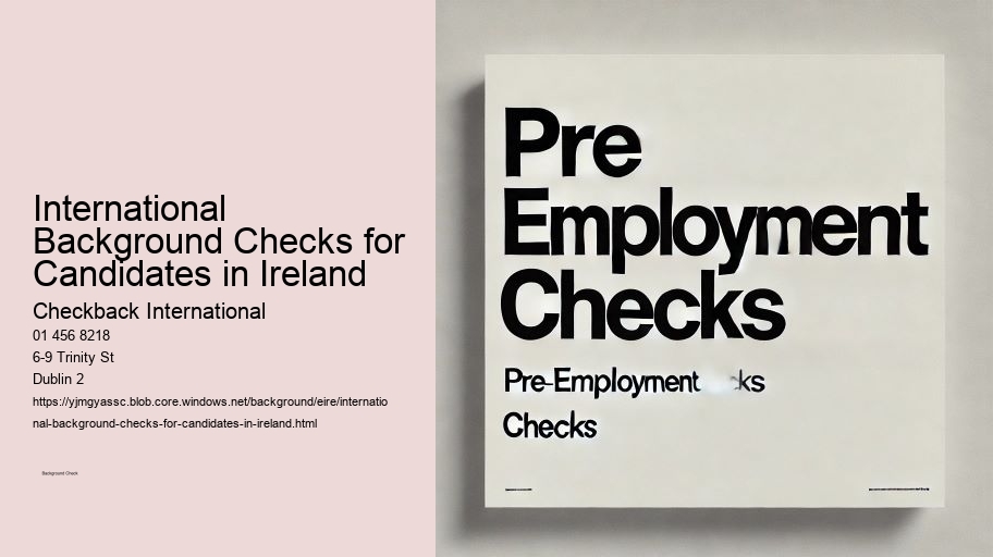 International Background Checks for Candidates in Ireland