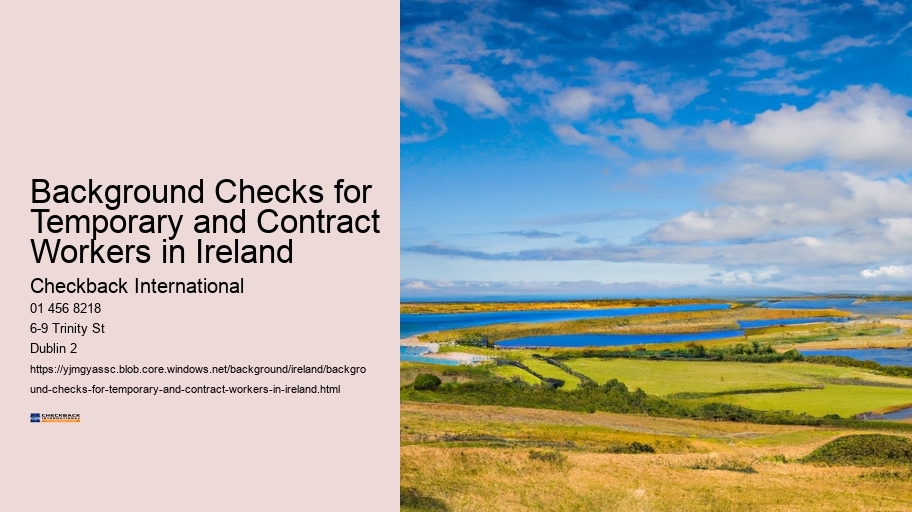 Background Checks for Temporary and Contract Workers in Ireland