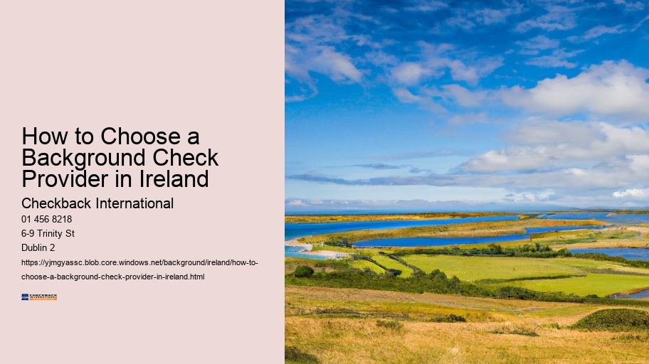 How to Choose a Background Check Provider in Ireland