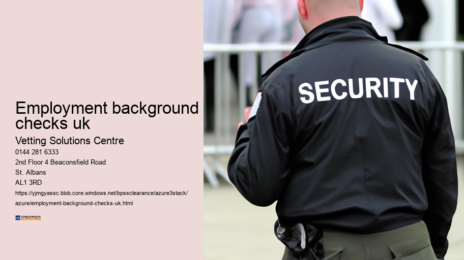 employment background checks uk