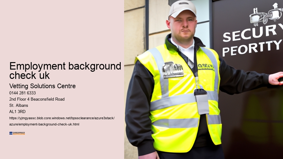 employment background check uk