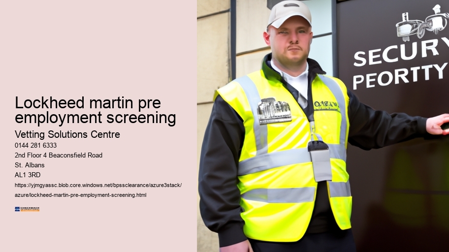 lockheed martin pre employment screening