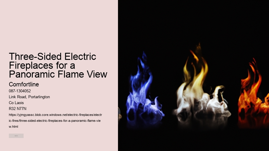 Three-Sided Electric Fireplaces for a Panoramic Flame View