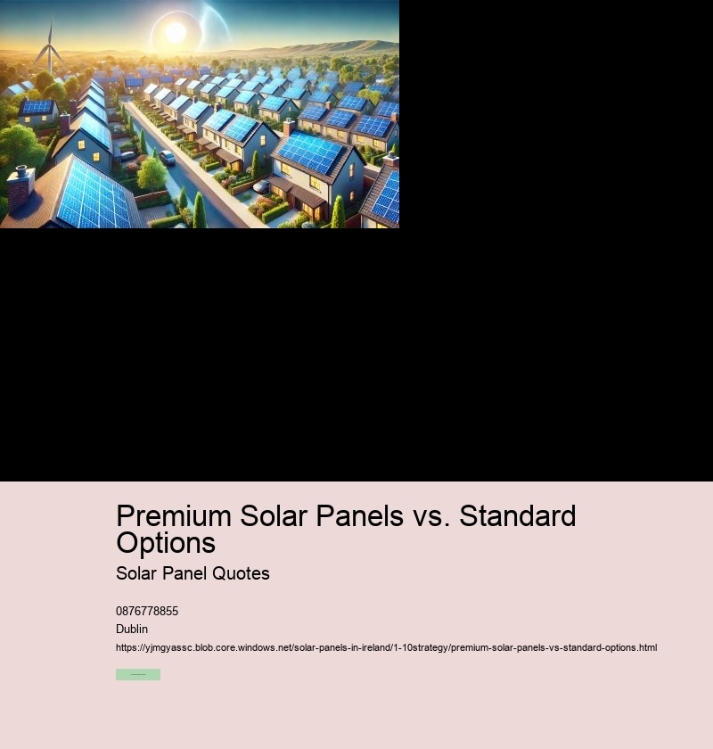 Premium Solar Panels vs. Standard Options