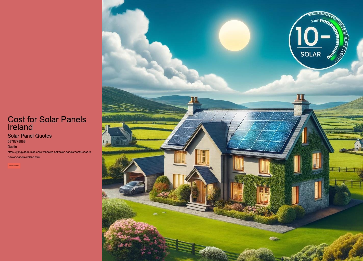 Cost for Solar Panels Ireland